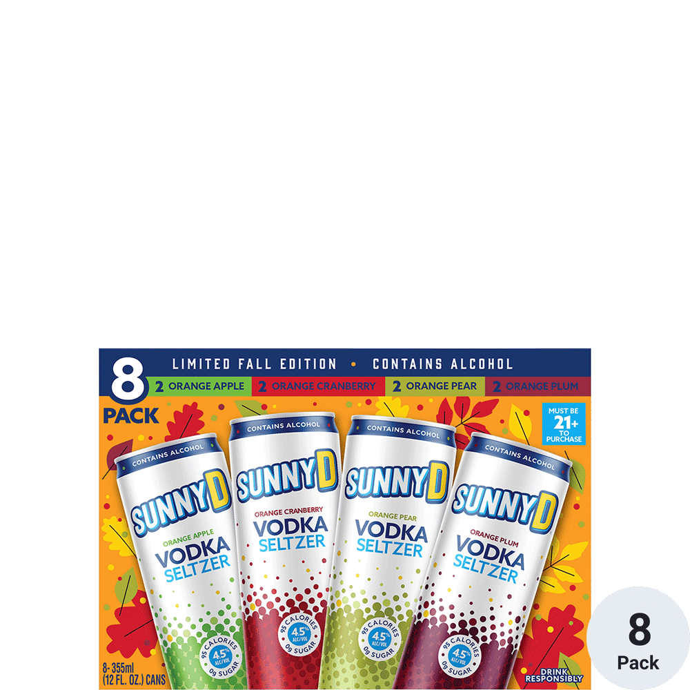 SunnyD Vodka Seltzer Fall Variety