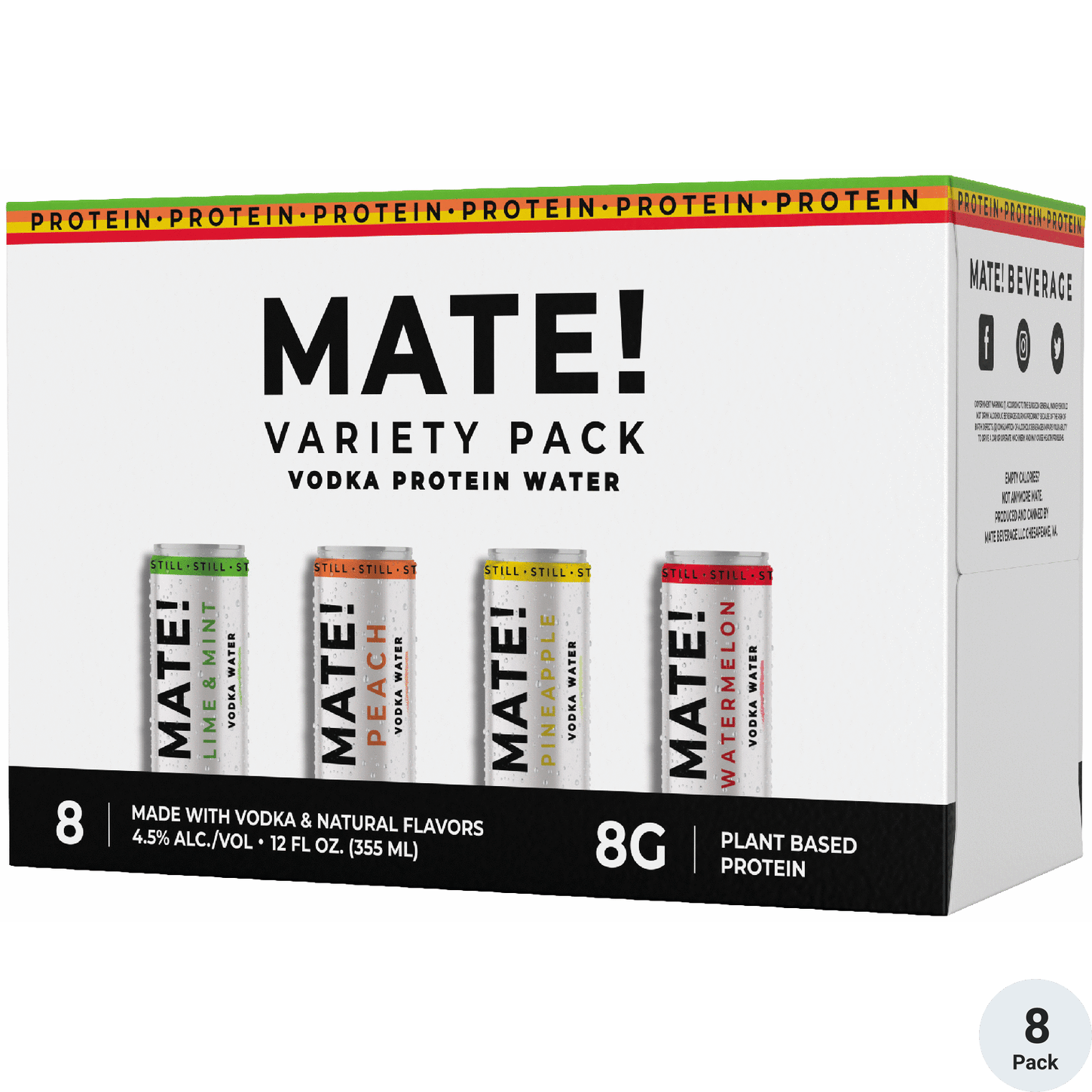 Mate! Variety Pack Vodka Protein Water