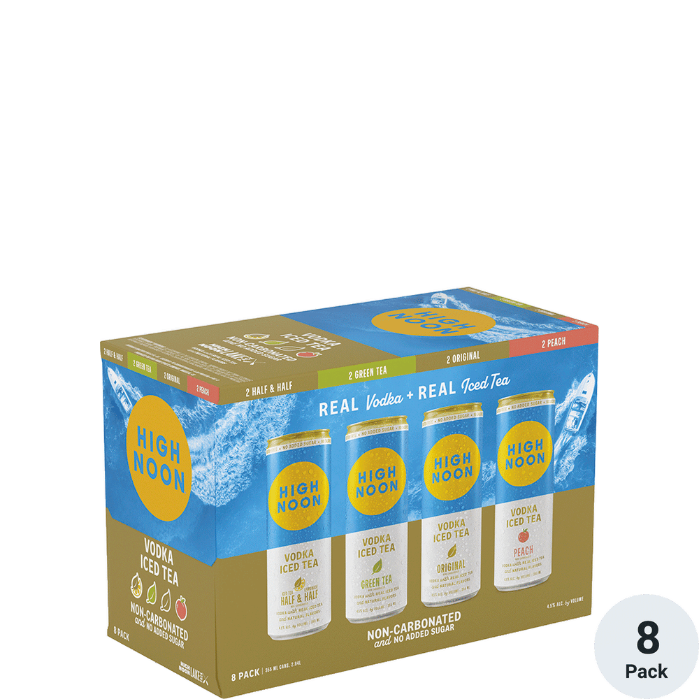 High Noon Vodka Hard Iced Tea Lake Variety Pack | Total Wine & More