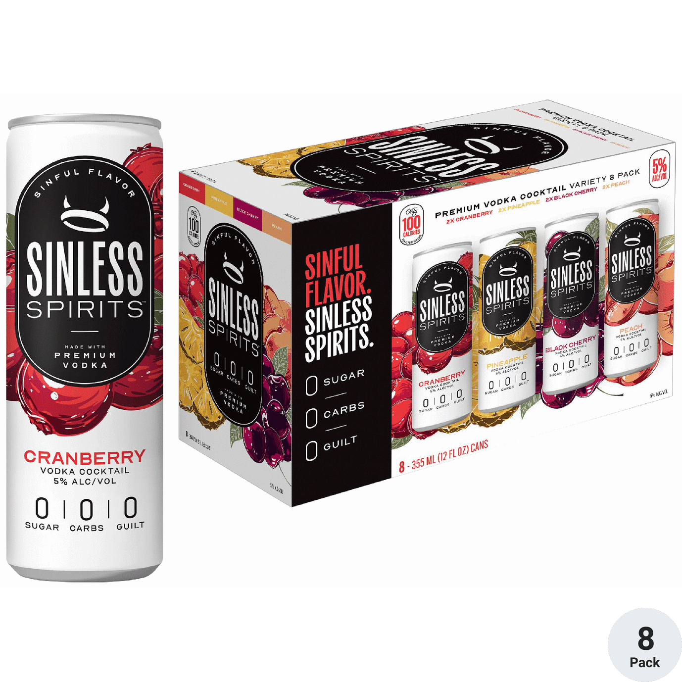 Sinless Spirits Variety Vodka Cocktail | Total Wine & More