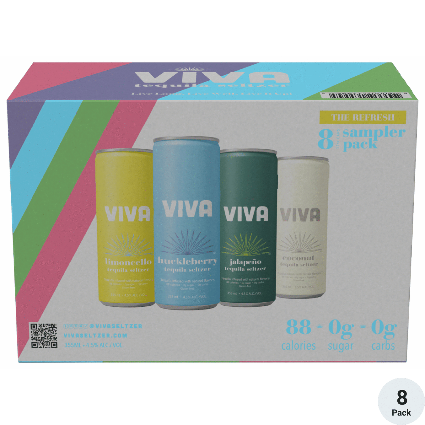 Viva Tequila Seltzer The Refresh Variety Pack | Total Wine & More