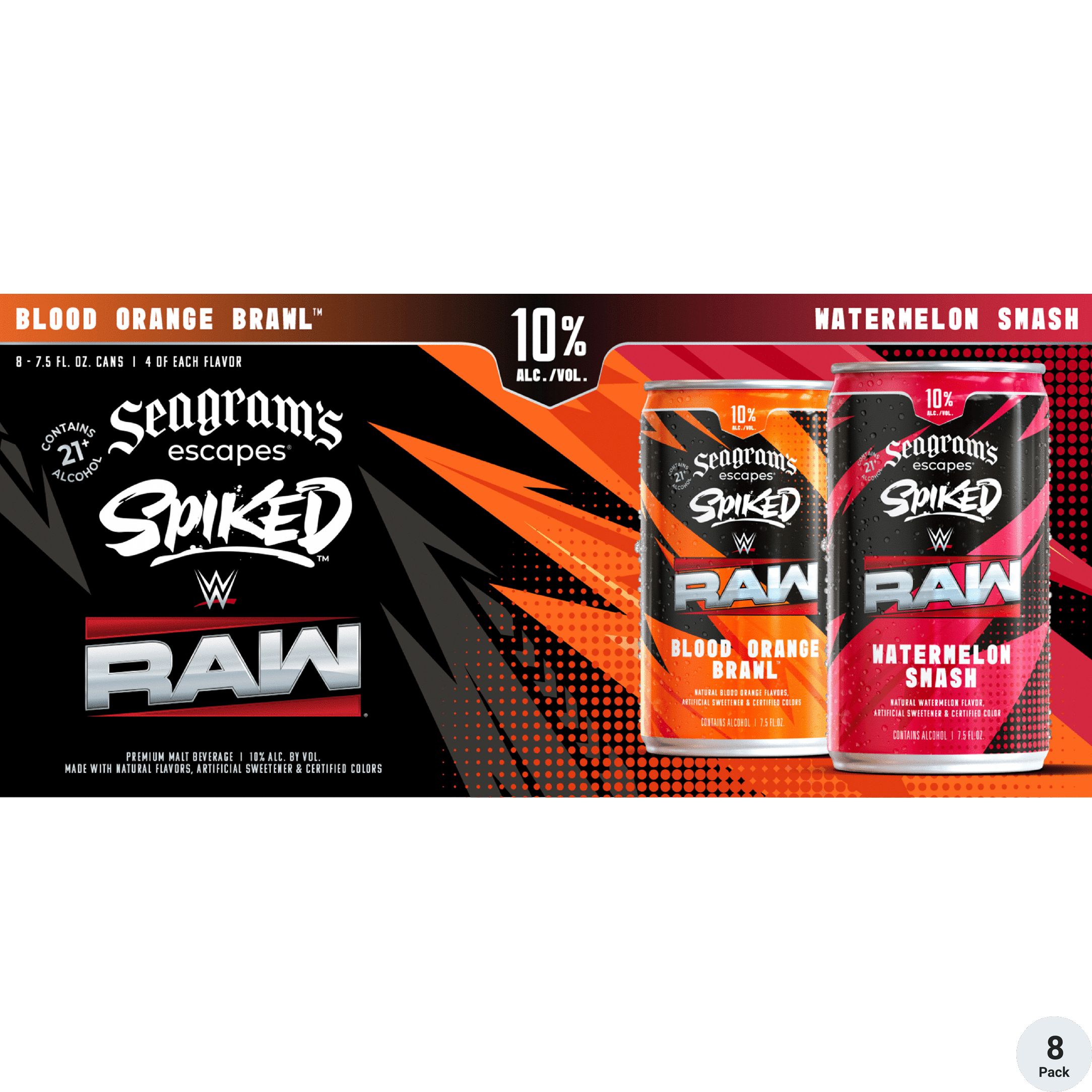 Seagrams Spiked WWE RAW Variety Pack