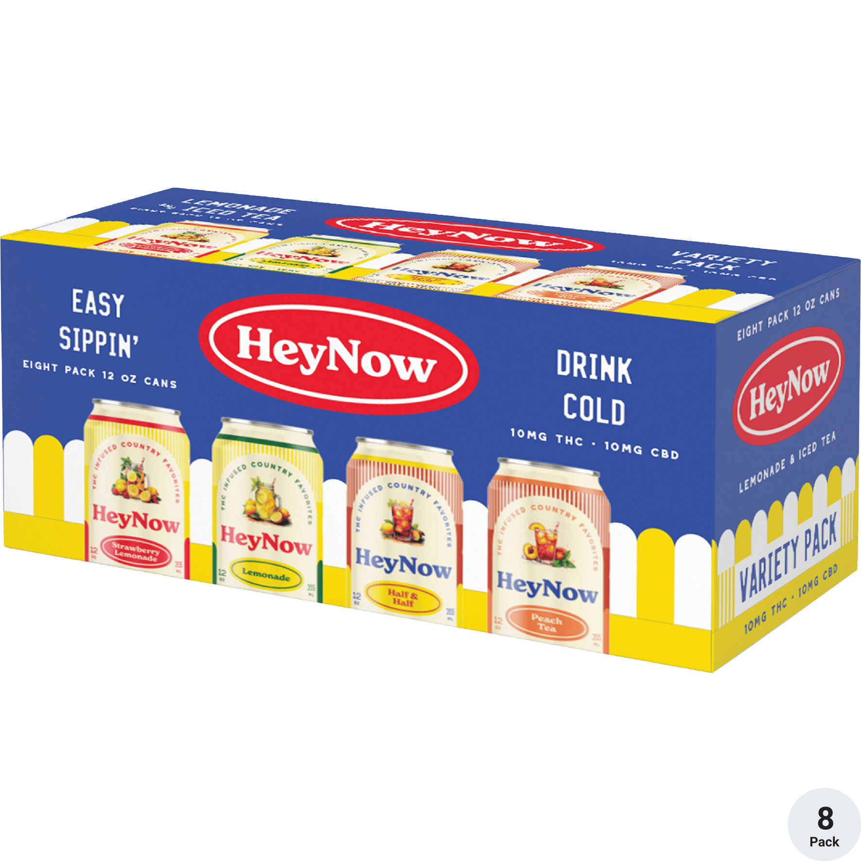 HeyNow THC 10mg Lemonade & Tea Variety Pack