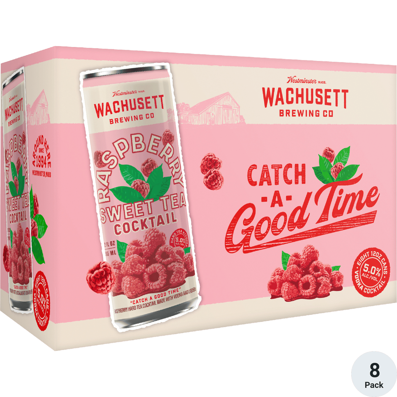 Wachusett Raspberry Sweet Tea Vodka Cocktail