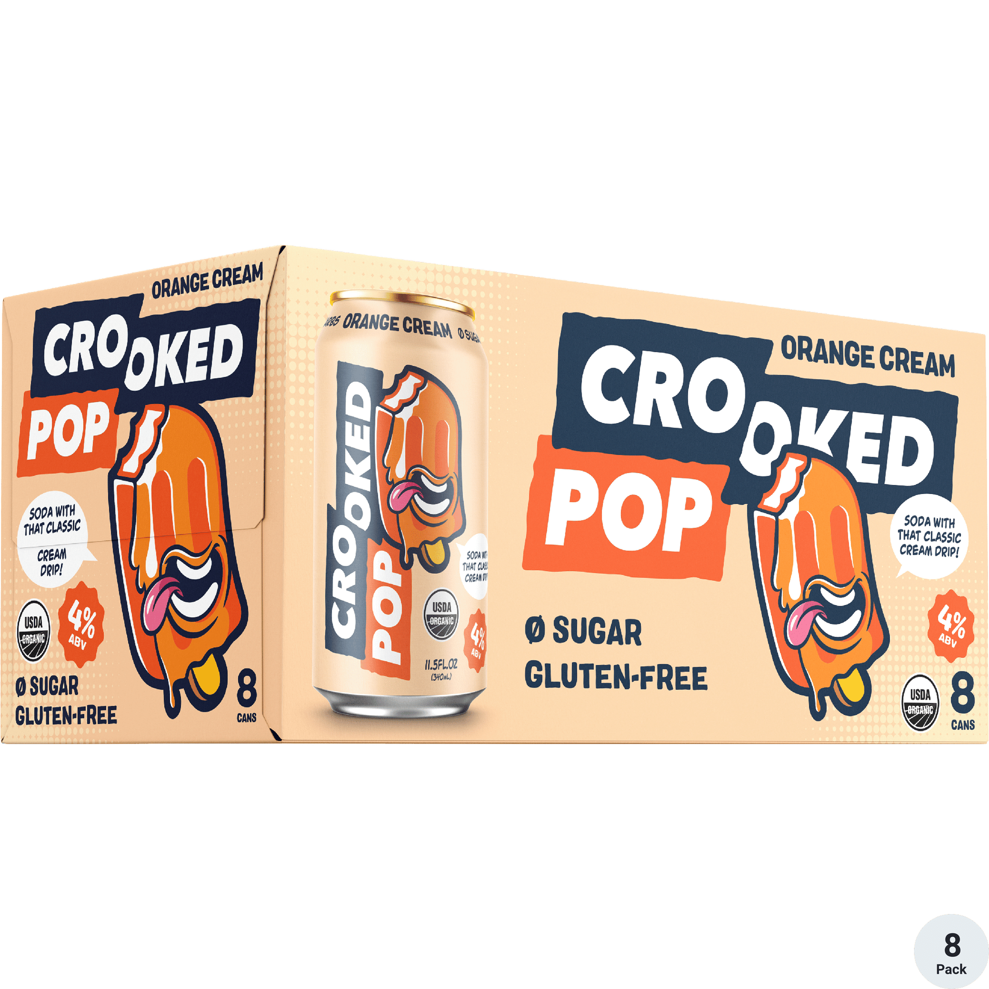 Crooked Pop Orange Cream Hard Soda | Total Wine & More