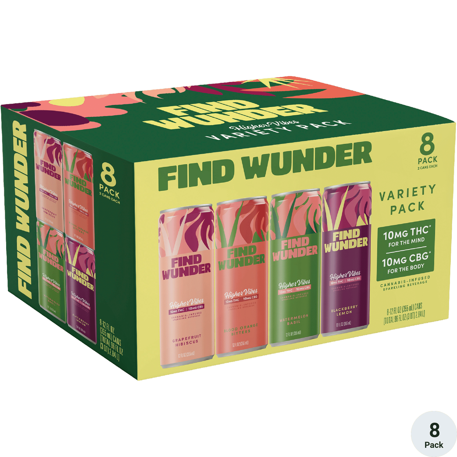 Find Wunder THC 10mg Higher Vibes Variety Pack