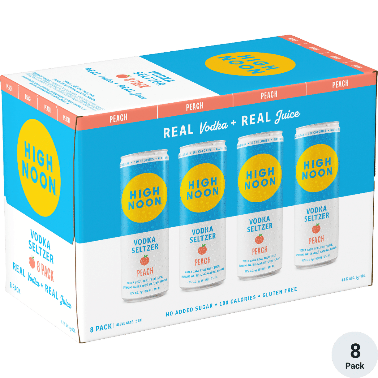 High Noon Hard Seltzer Vodka Peach