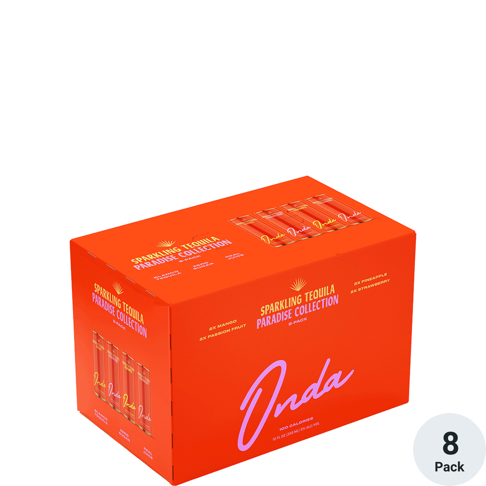 Onda Tequila Seltzer Paradise Collection Variety 8 Pack | Total