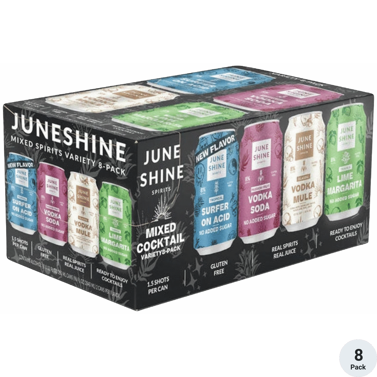 JuneShine Canned Cocktail Variety 8 Pack