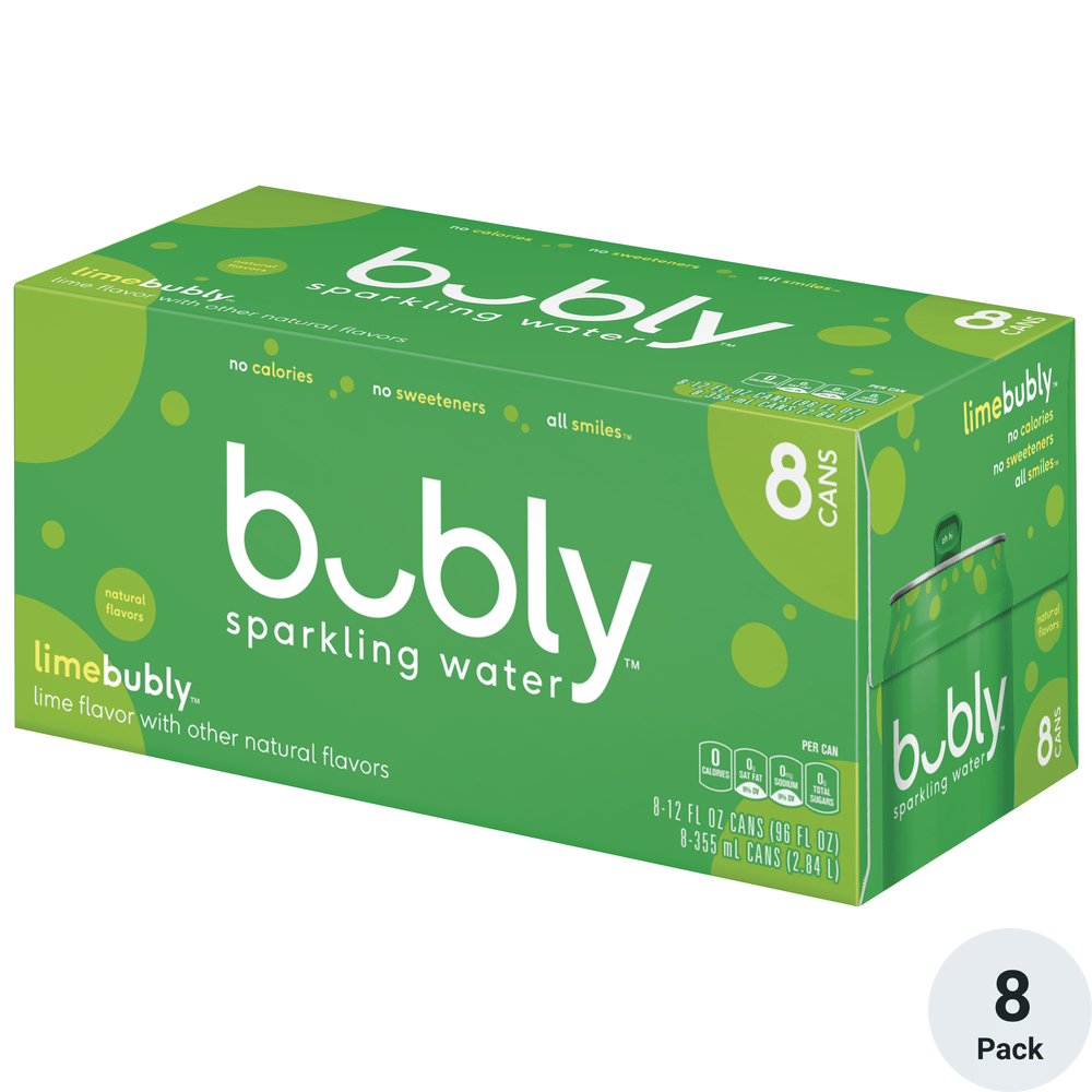 Bubly Sparkling Lime 8pk-12oz Cans