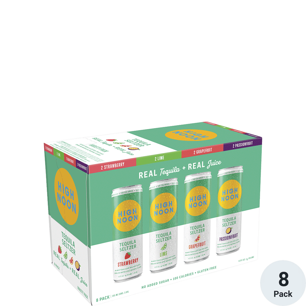 High Noon Hard Seltzer Tequila Variety 8pk-12oz Cans