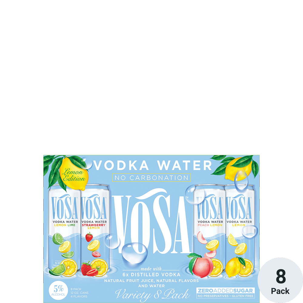 VOSA Vodka Water Lemon Variety Total Wine & More