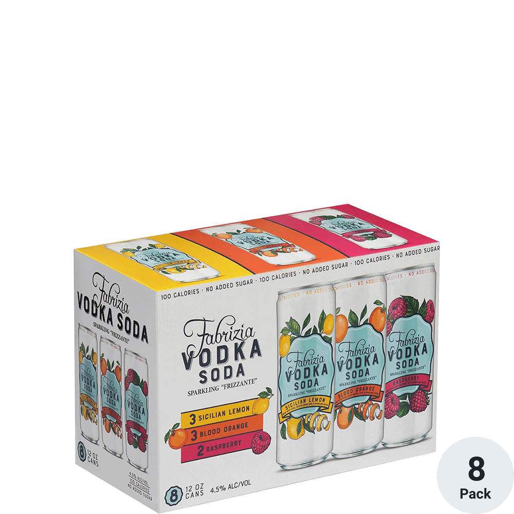 Fabrizia Vodka Soda Sicilian Lemon 4 Pack Cans / 4-355mL - Marketview Liquor