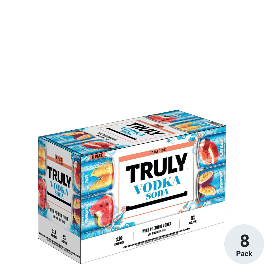 Truly Vodka Soda Paradise Variety 8pk-12oz Cans