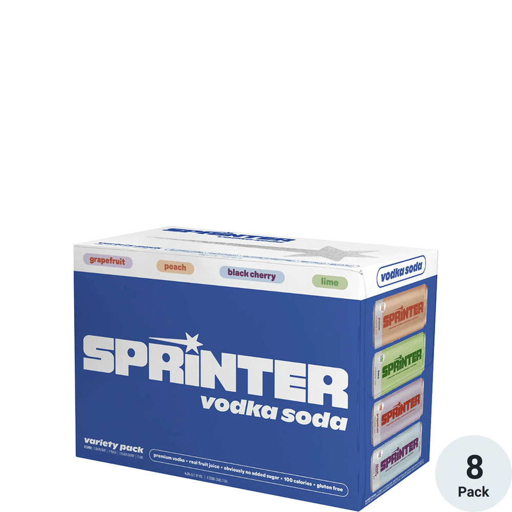 Sprinter Vodka Soda Variety Pack by Kylie Jenner 8pk-12oz Cans