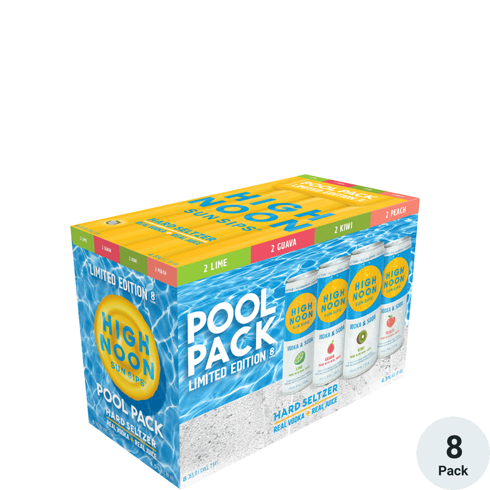 High Noon Hard Seltzer Variety Pool Pack 8pk-12oz Cans