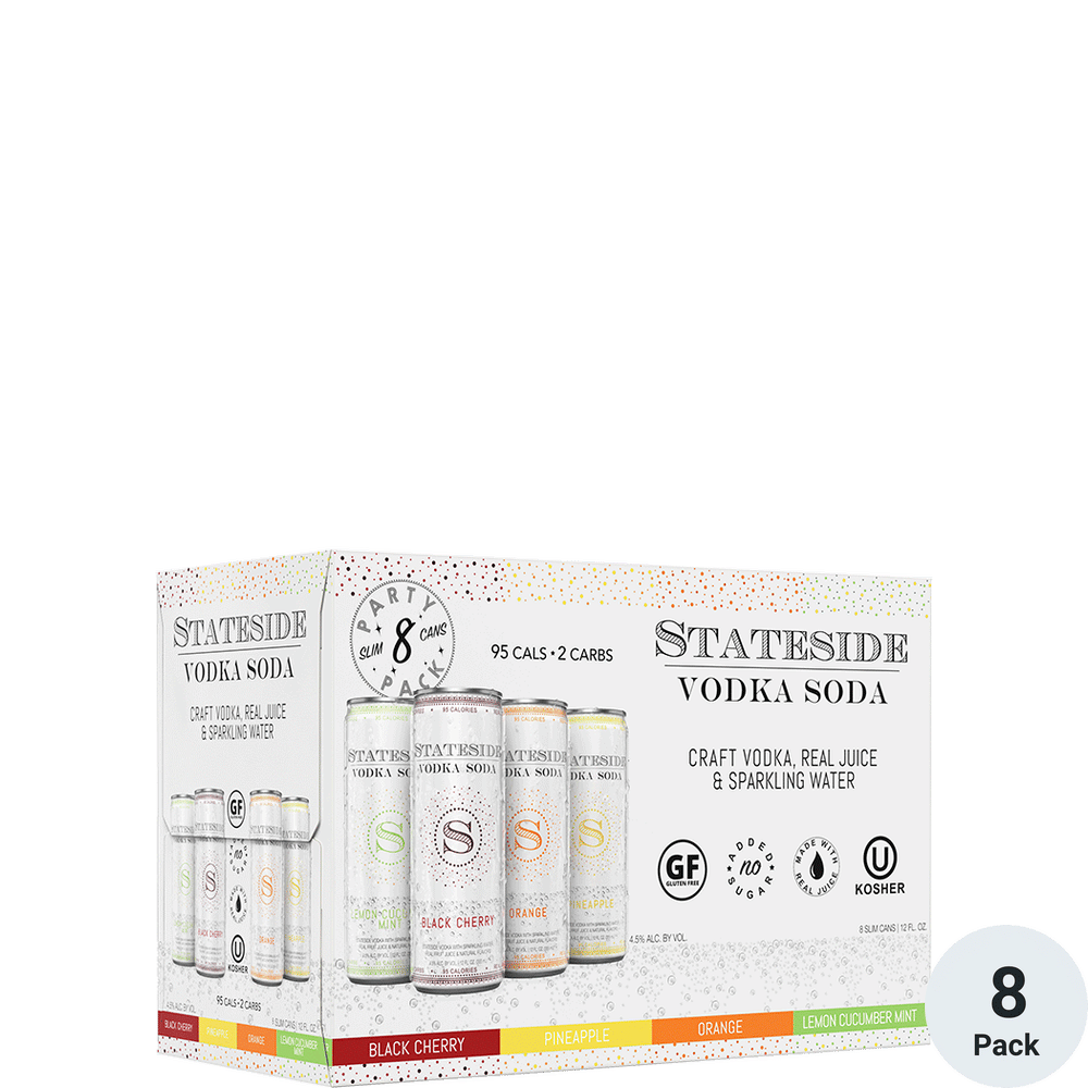 Stateside Vodka Soda Variety Pack Total Wine & More