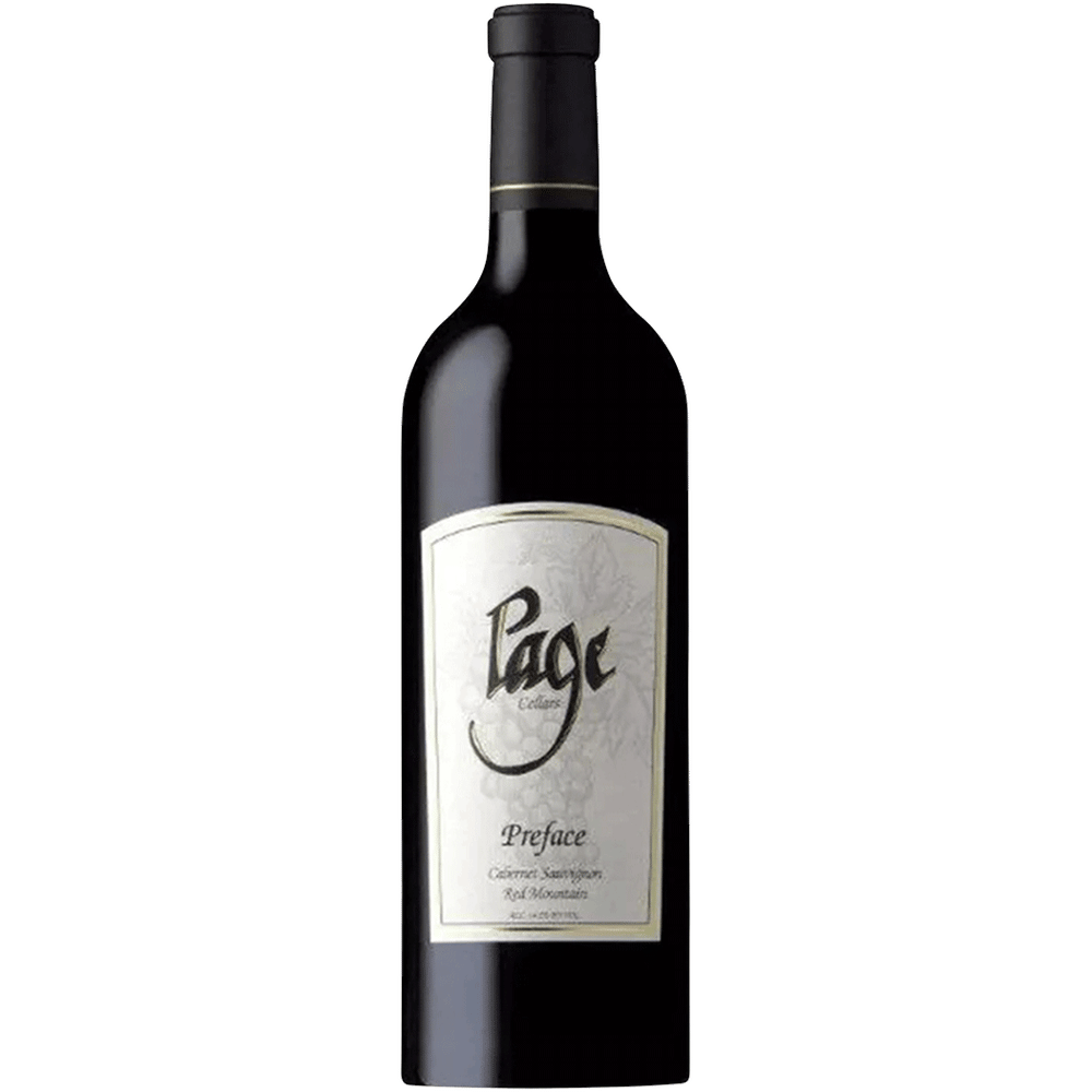 Page Cellars Cabernet Preface