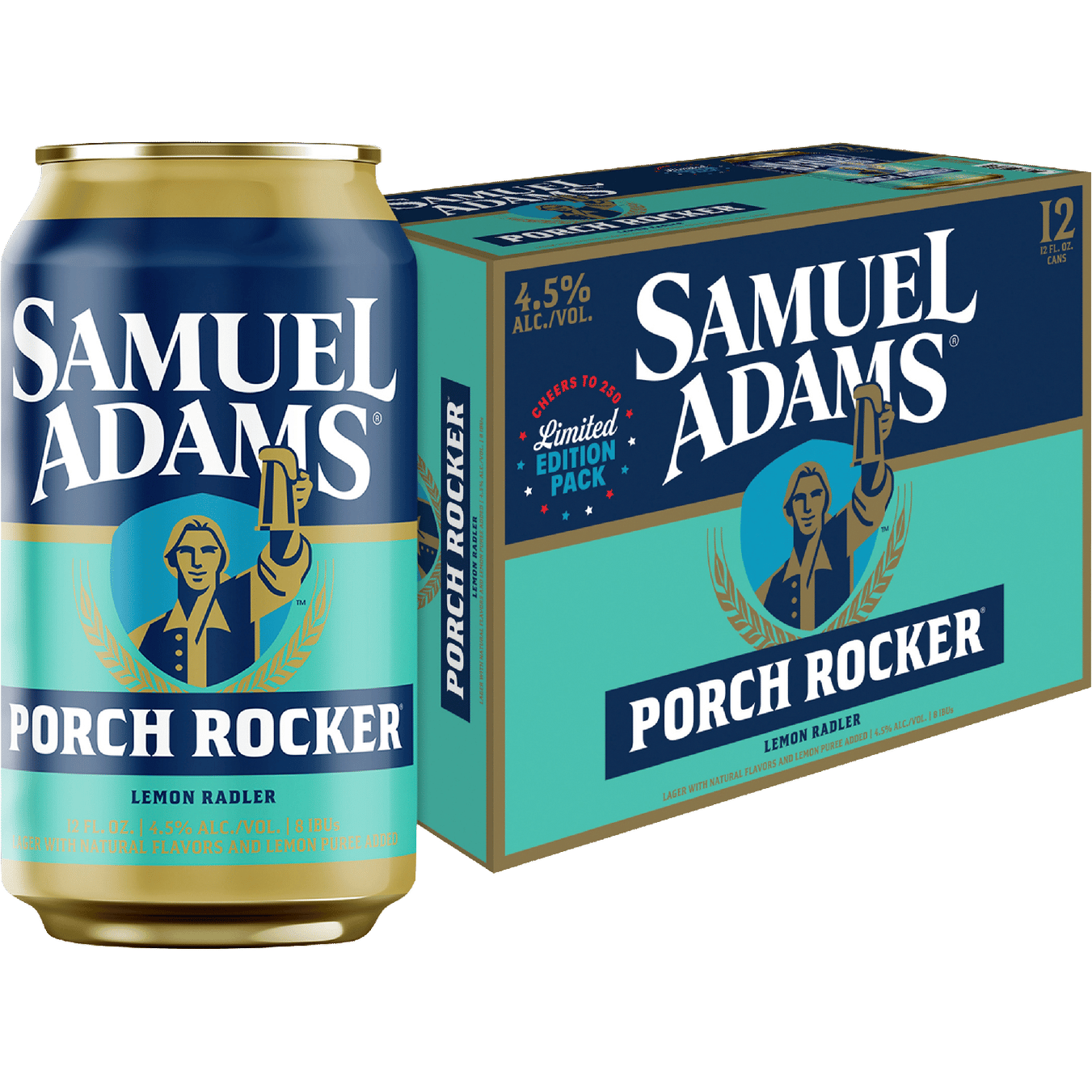 Samuel Adams Porch Rocker Lemon Radler Seasonal Beer | Total Wine