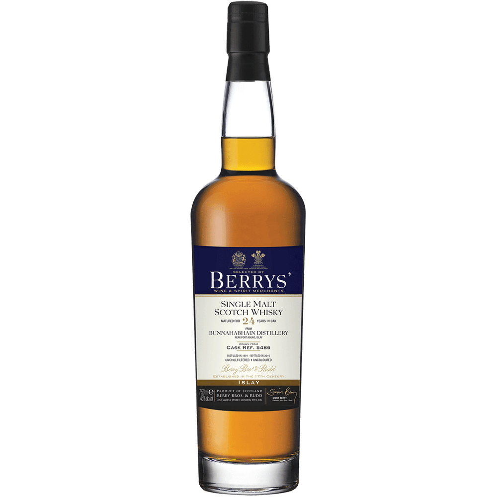 Berrys' Bunnahabhain 24yr Single Malt Scotch Whisky
