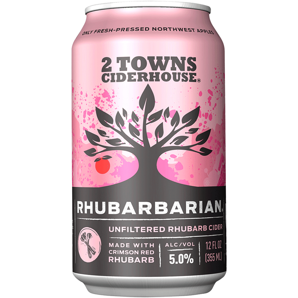 2 Towns Rhubarbian Apple Cider