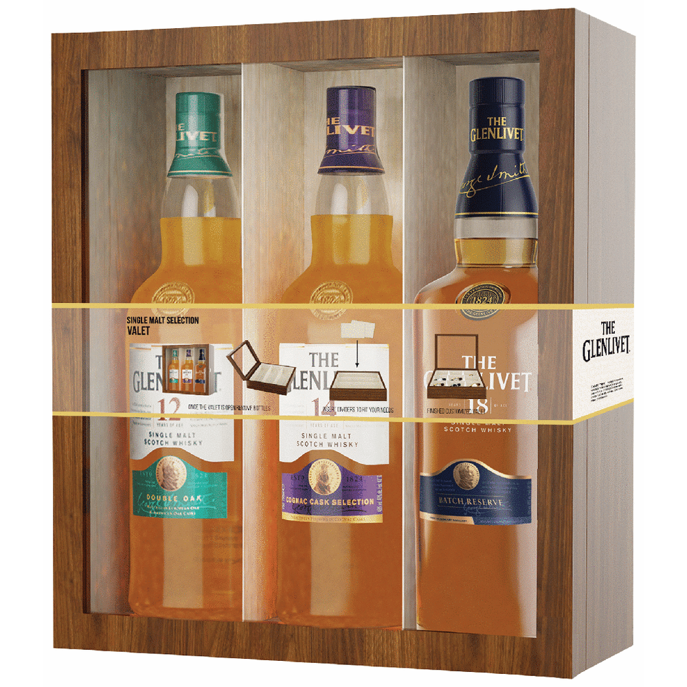 The Glenlivet 12 Year 14 Year & 18 Year Tri-Pack
