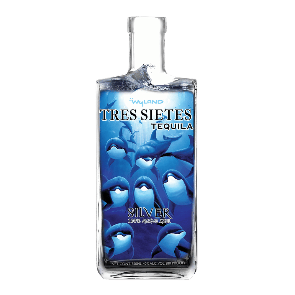 Tres Sietes Silver Tequila - Dolphin Label