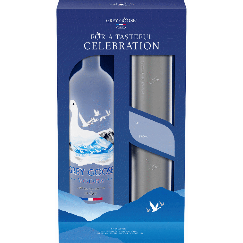 Grey Goose with Two Soda Cans Gift Vodka