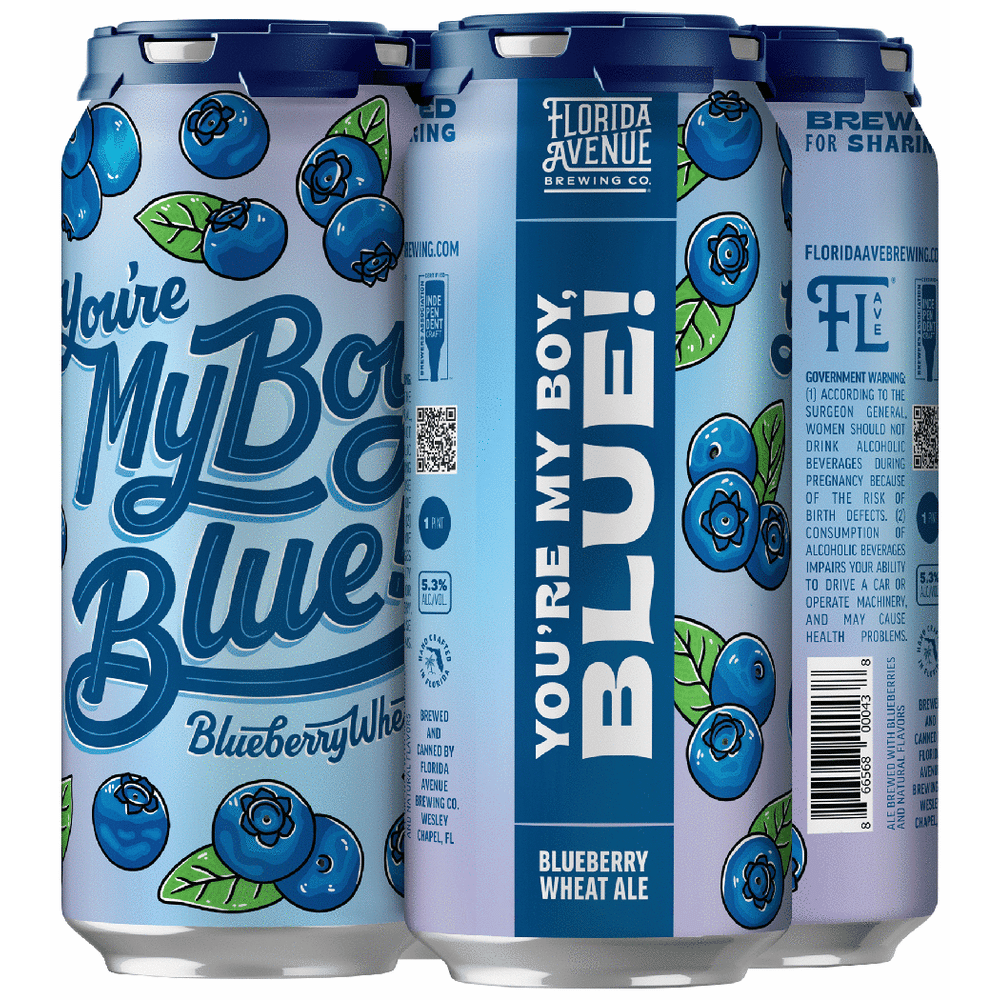 Florida Avenue You're My Boy Blue! Blueberry Wheat Ale