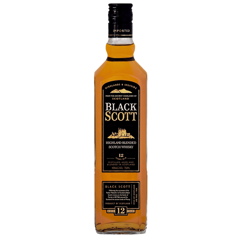 Black Scott 12 Yr Blended Scotch
