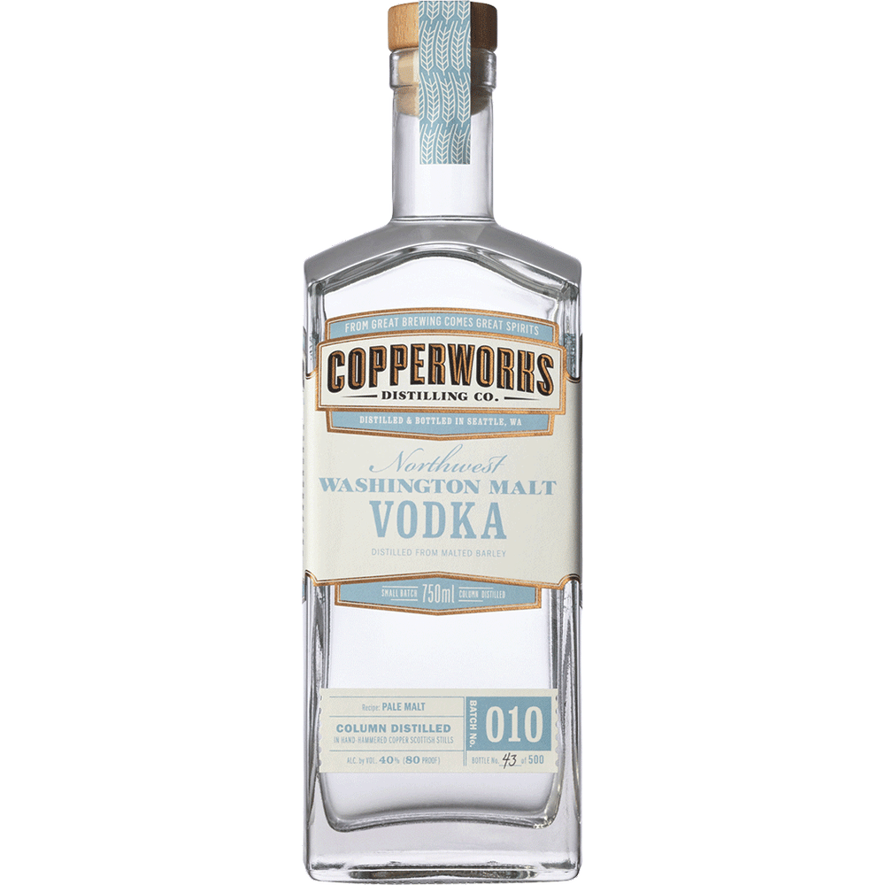 Copperworks Northwest Washington Malt Vodka