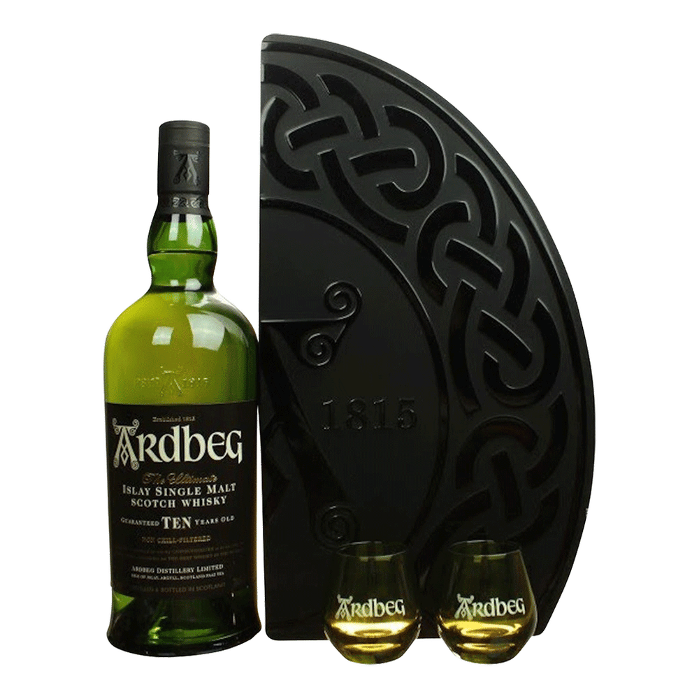 Ardbeg w/ 2 glasses