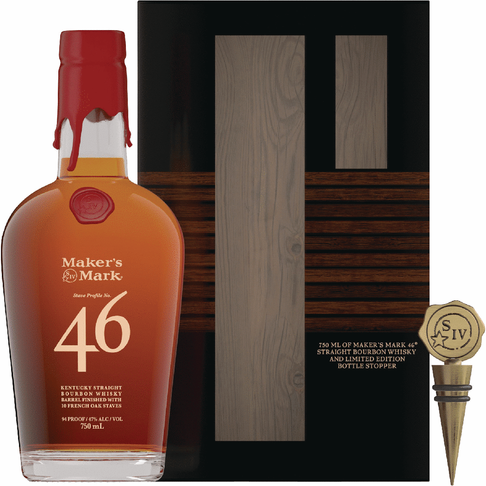 Maker's Mark 46 with Bottle Stopper Gift