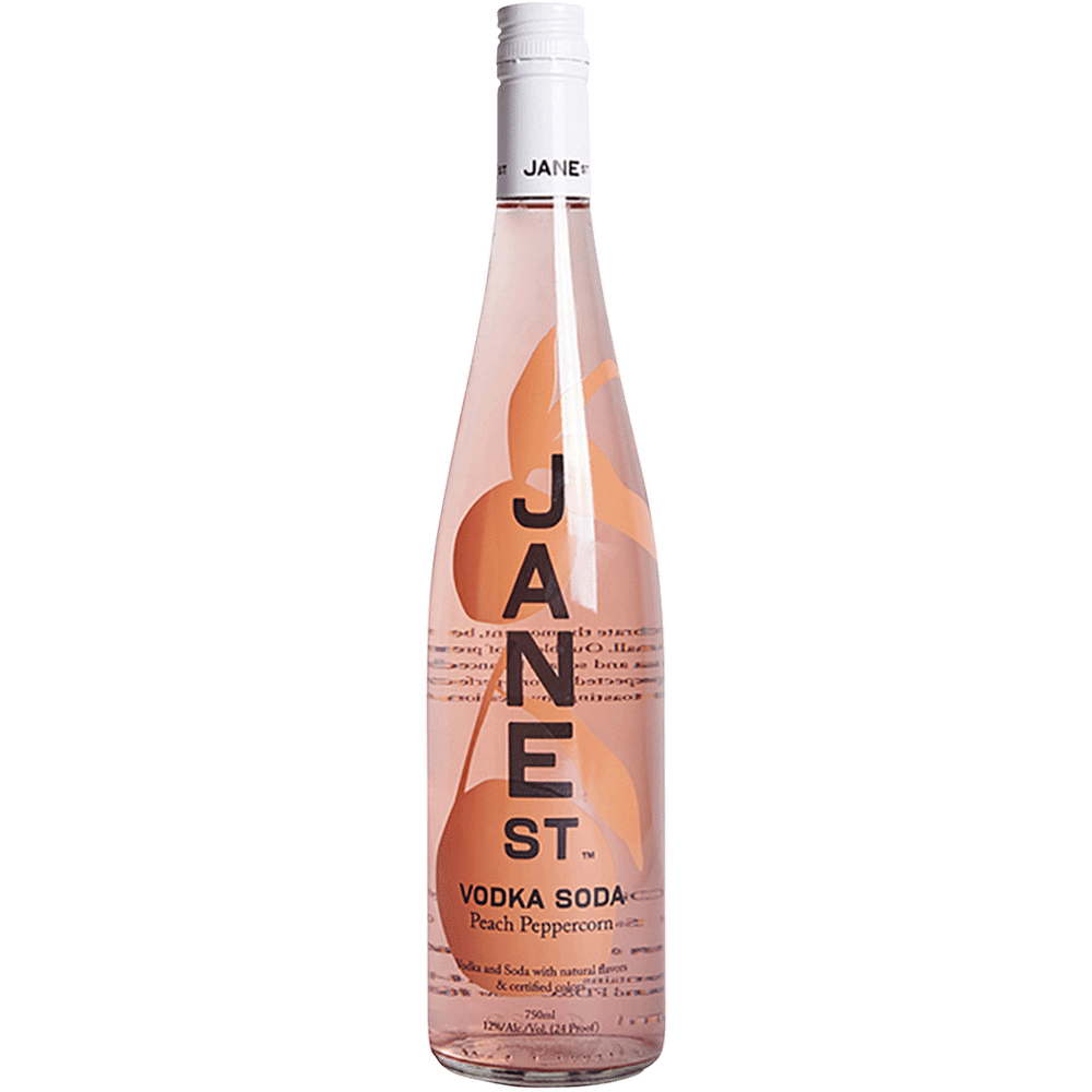 Jane St Peach Peppercorn Vodka Soda