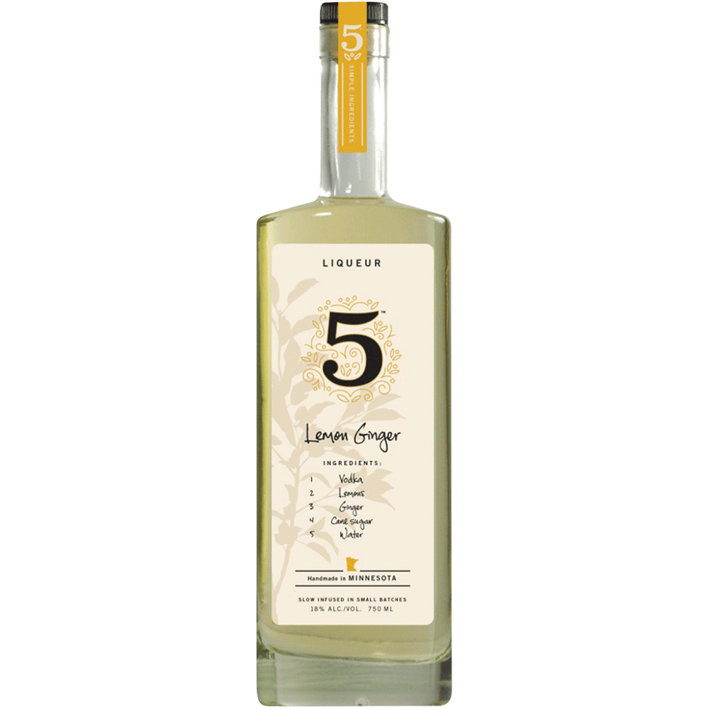 5 Lemon Ginger Liqueur