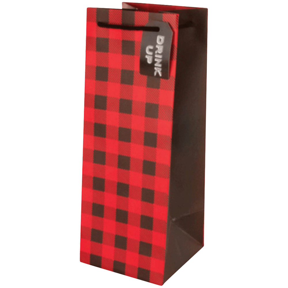 True Gift Bag Winter Plaid1.5/1.75L