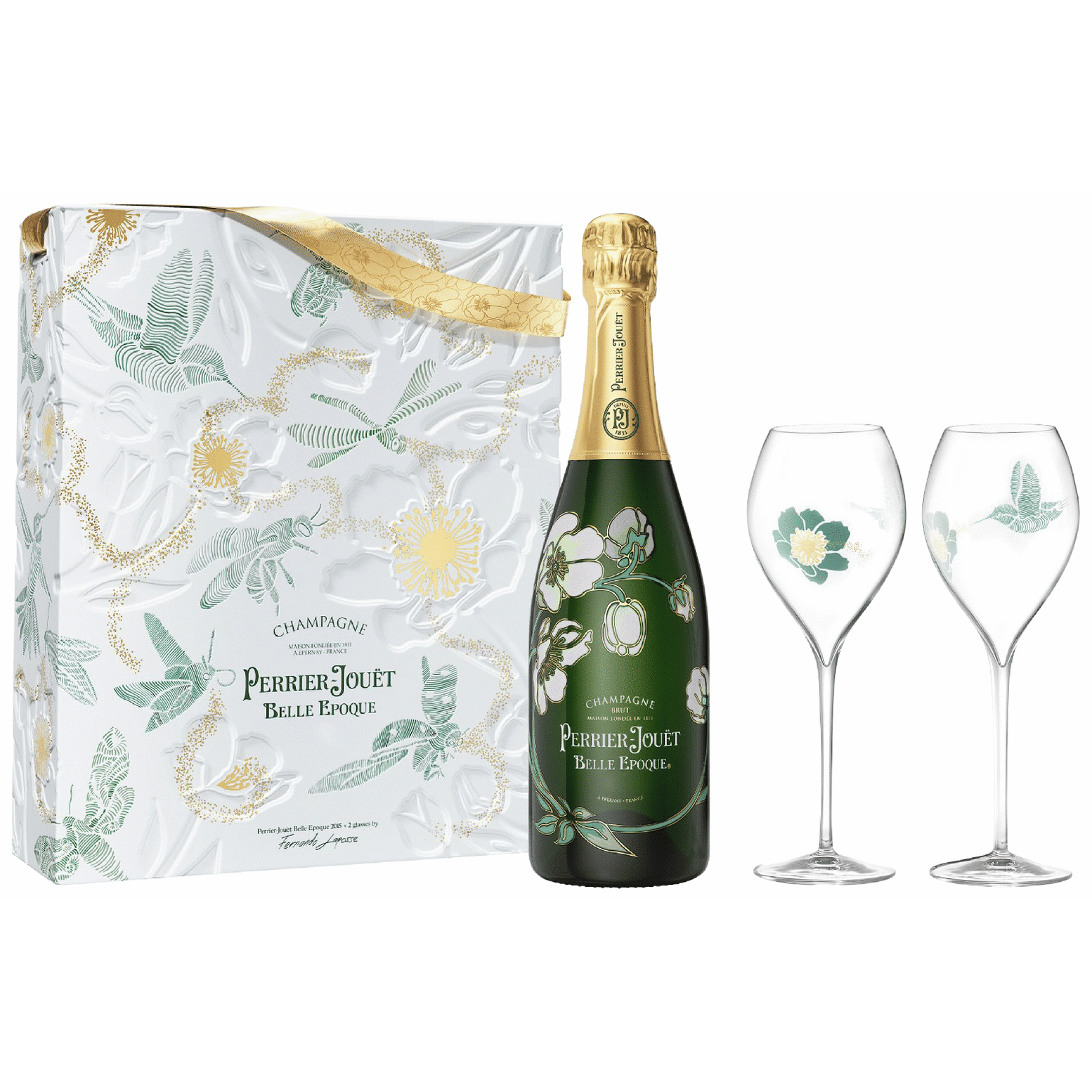 Perrier Jouet Grand Brut Gift with 2 Glasses | Total Wine & More