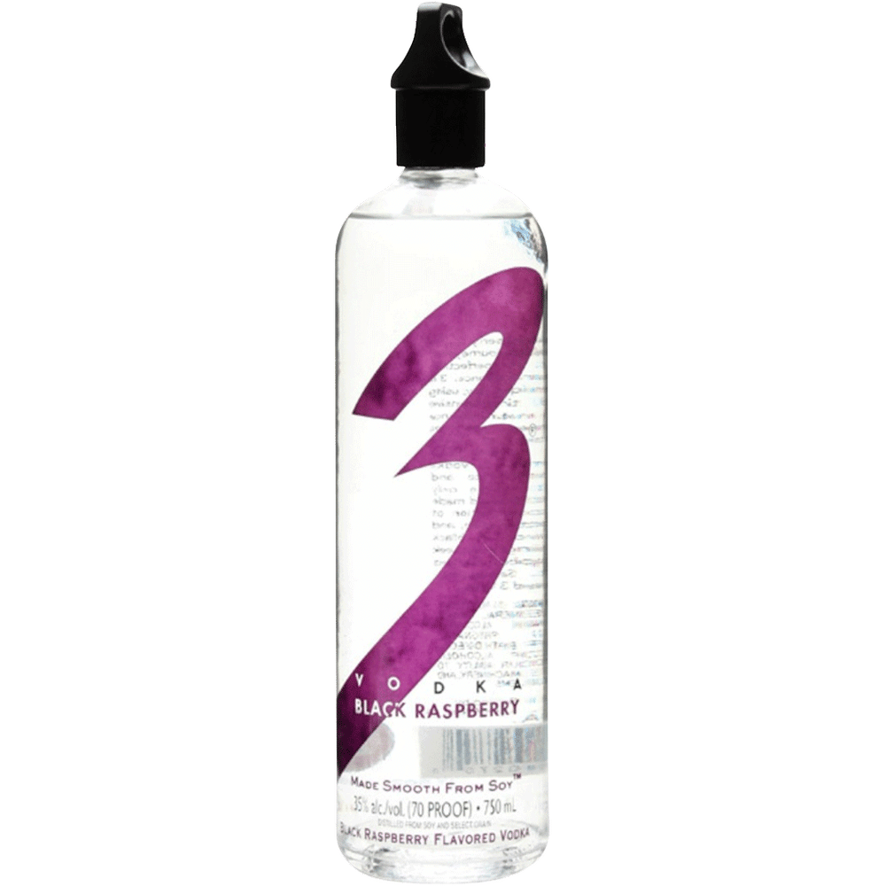 3 Vodka Black Raspbery