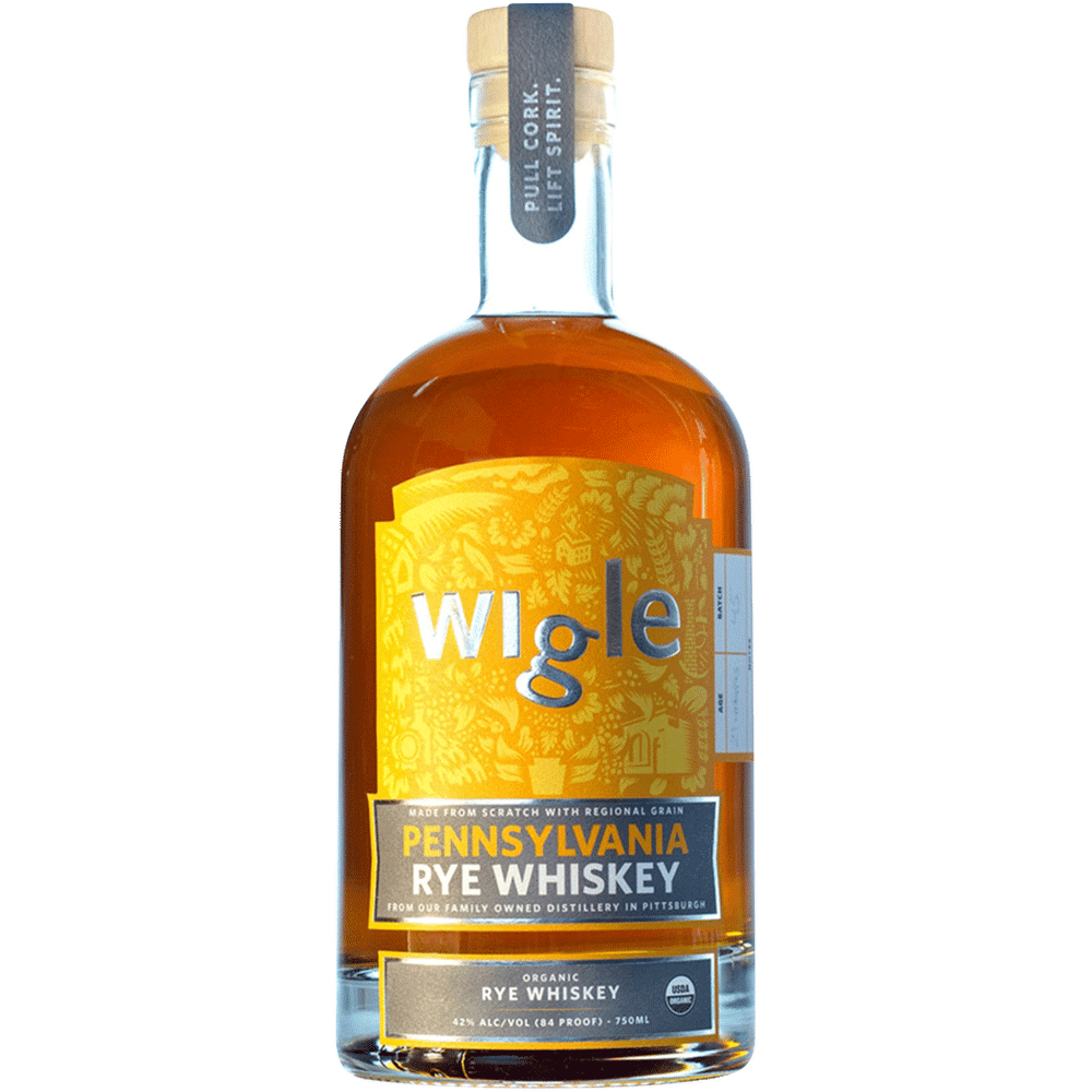 Wigle Organic Aged Rye Whiskey