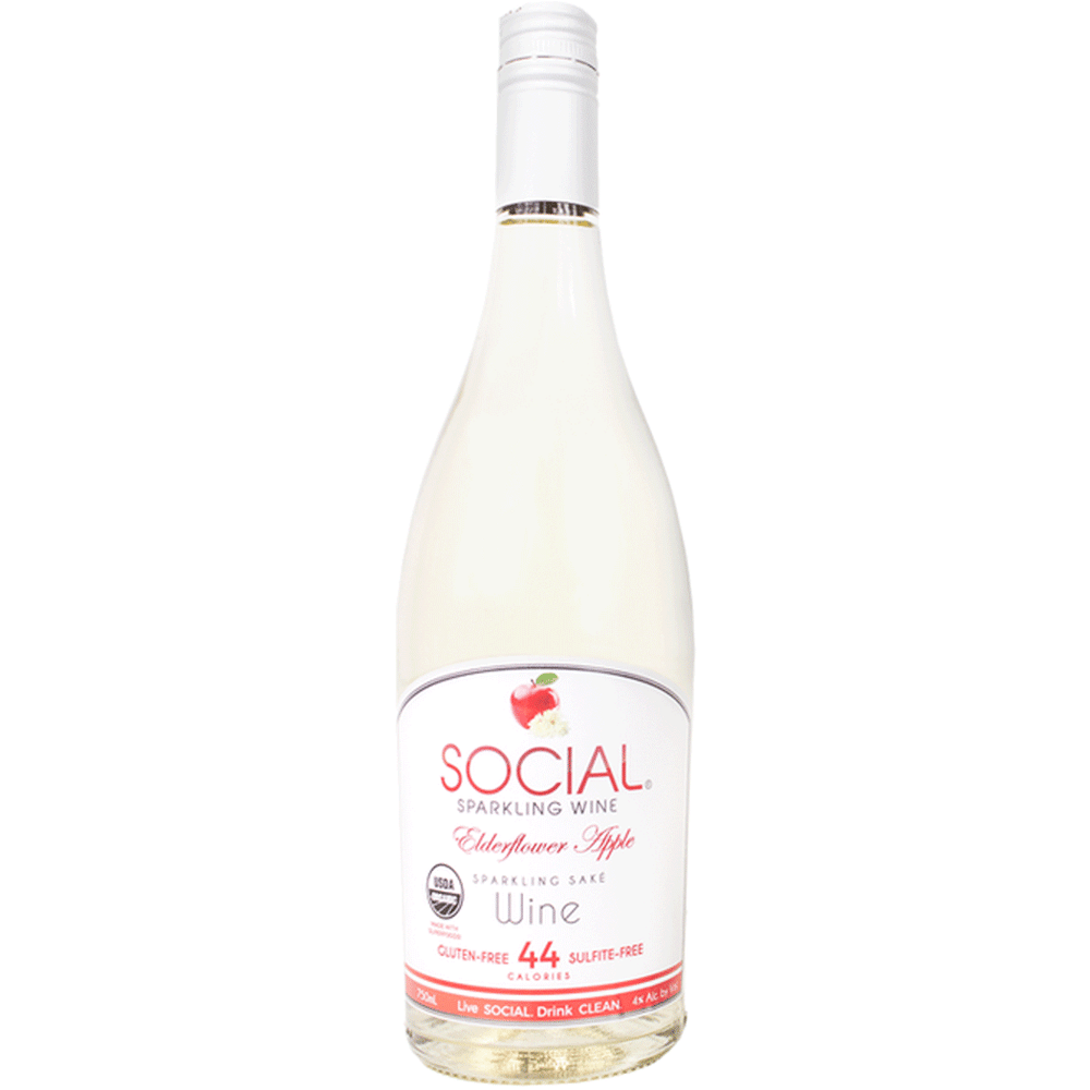 SOCIAL Elderflower Apple Sparkling