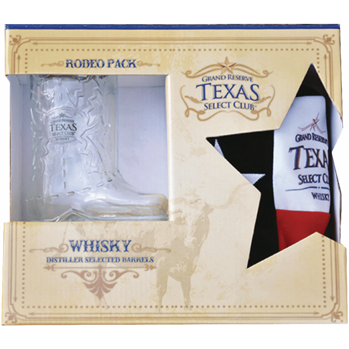 Texas Select Club Glass Boot Gift