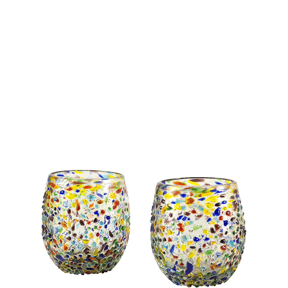 Bambeco Confetti Wine Glass 2pk
