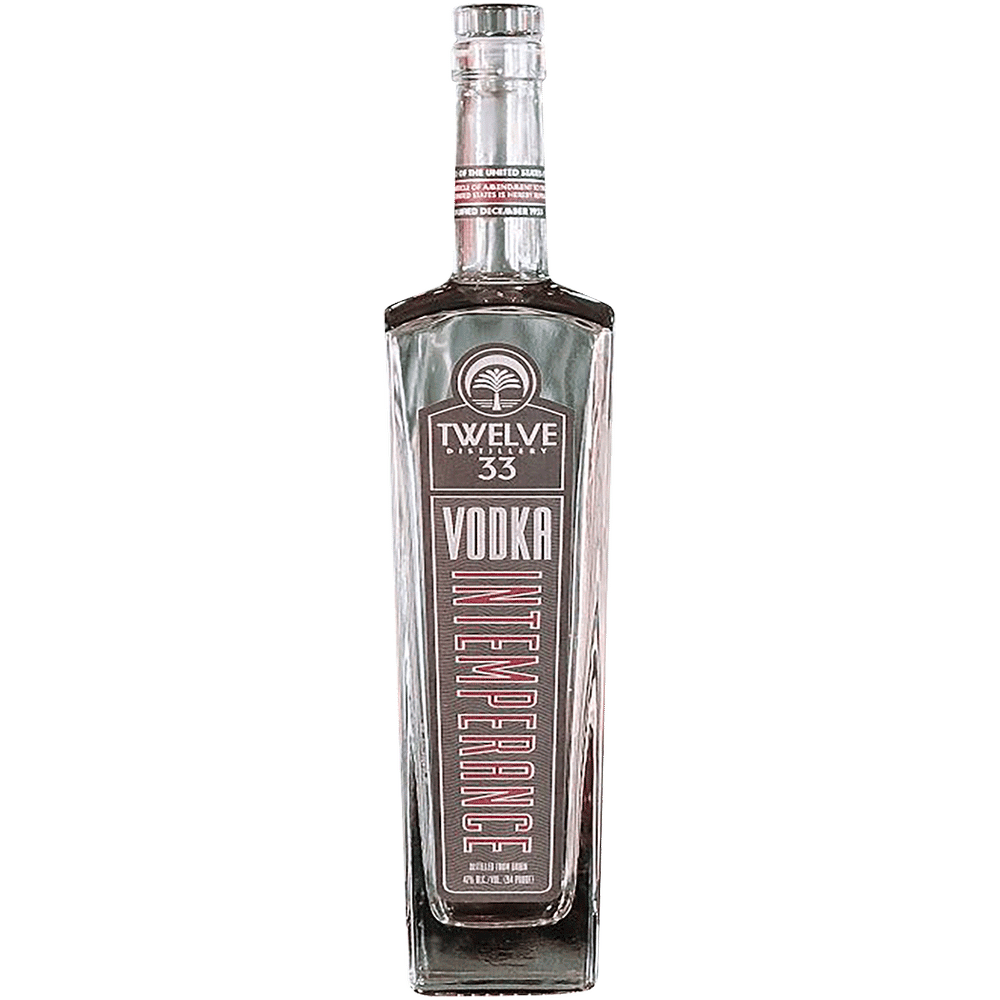Twelve 33 Intemperance Vodka