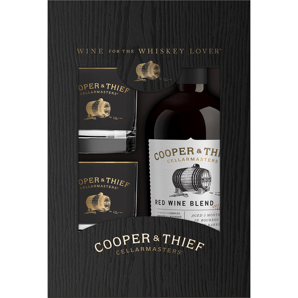 Cooper & Thief Red Blend Gift set w/Two Glasses