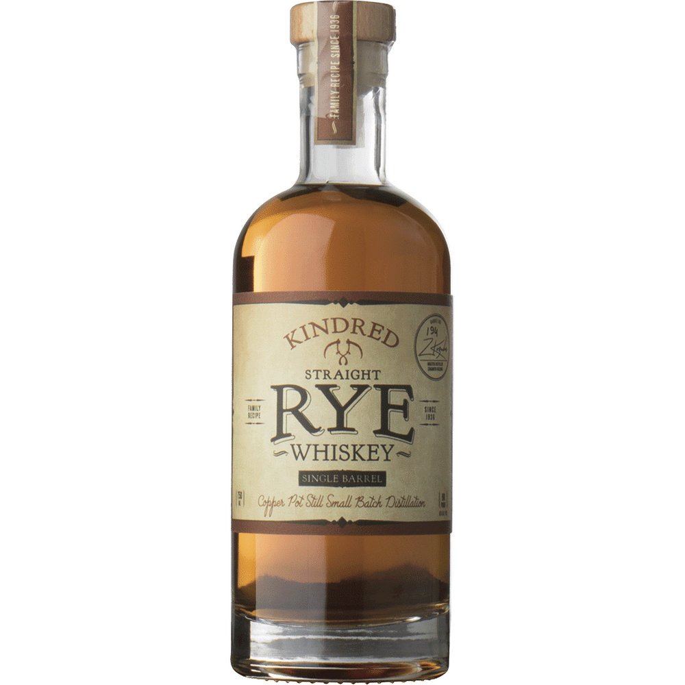 Kindred Single Barrel Rye Whiskey