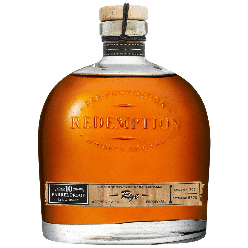 Redemption Rye 10 Year Barrel Proof