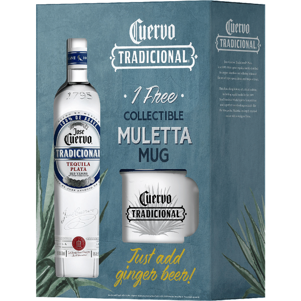 Jose Cuervo Tradicional Silver with Mule Mugs Gift