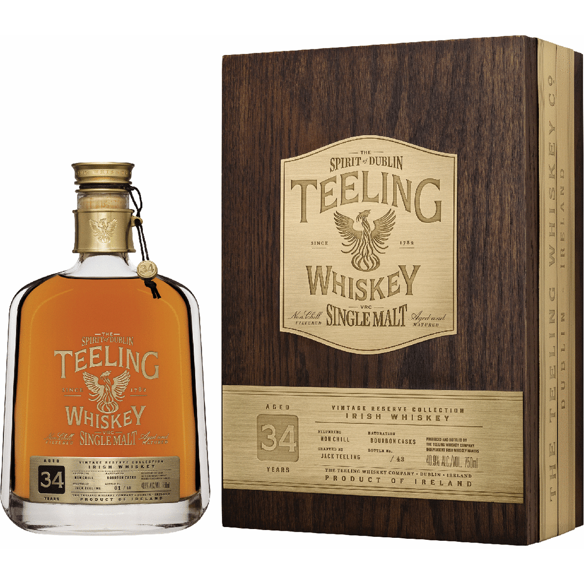 Teeling 34 Year Vintage Reserve Single Malt Irish Whiskey