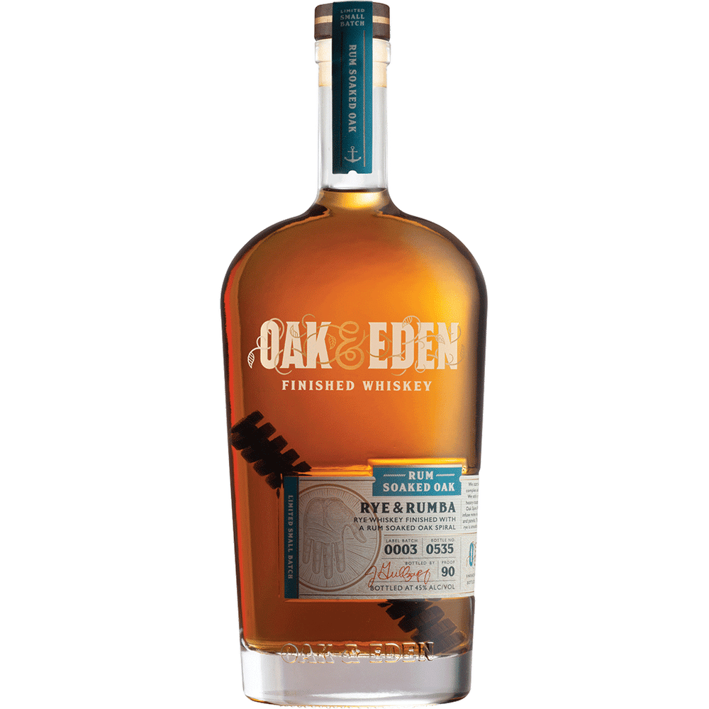 Oak & Eden Rum Soaked Oak Rye & Rumba Rye Whiskey