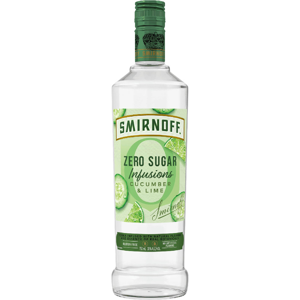 Smirnoff Zero Sugar Infusions Cucumber & Lime Vodka | Total Wine